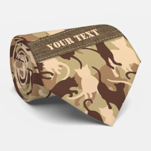 Corbata Camuflaje de desierto de gatos