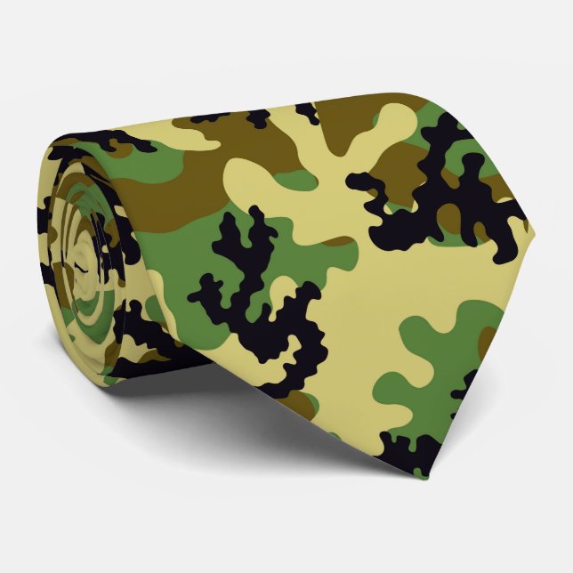 Corbata Camuflaje de Woodland (Enrollado)
