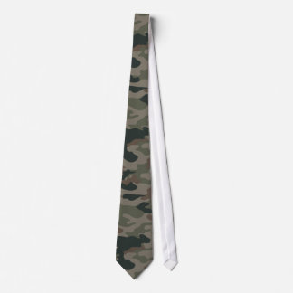 Corbata Camuflaje del ejército en el ejército verde y marr