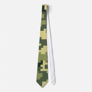 Corbata Camuflaje Digital Woodland de 8 bits / Camo
