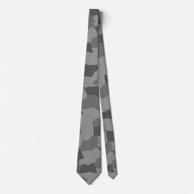 Corbata Camuflaje gris militar (Anverso)
