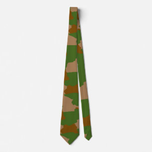 Corbata Camuflaje militar camuflaje verde