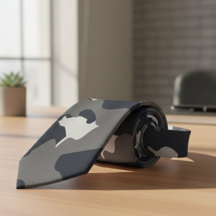 Corbata Camuflaje militar estadounidense Modelo Gray Camo 