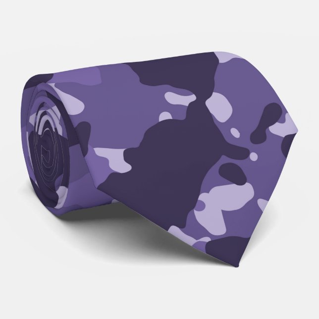 Corbata Camuflaje Morado Camuflaje (Enrollado)