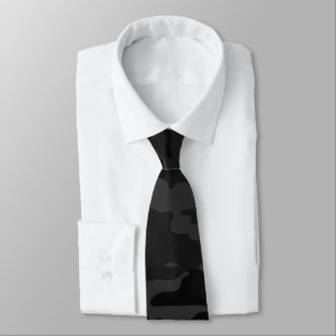 Corbata Camuflaje negro