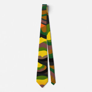 Corbata Camuflaje piedras grandes Patrón Arcoiris