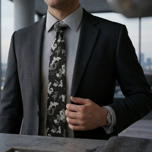 Corbata Camuflaje Pixel Sigilo