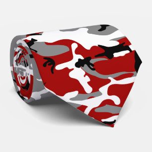Corbata Camuflaje rojo y gris, ejército