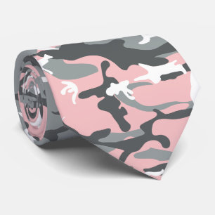 Corbata Camuflaje rosa y gris, ejército, ejército