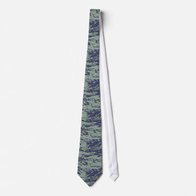 Corbata Camuflaje verde oliva tigerstripe (Anverso)