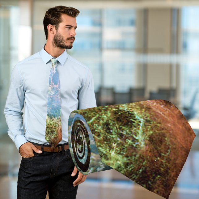 Corbata Canab Nebulosa (Crab Nebula Neck Tie)