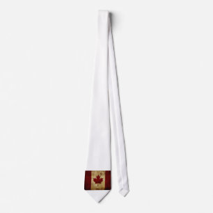 Corbata Canadá / bandera grungeada