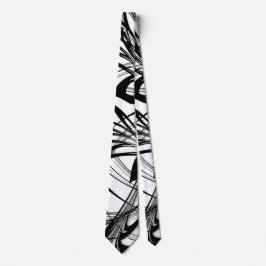 Corbata Cañada blanco y negro del helecho
