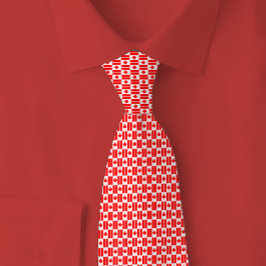 Corbata Canada Flag Brick Pattern