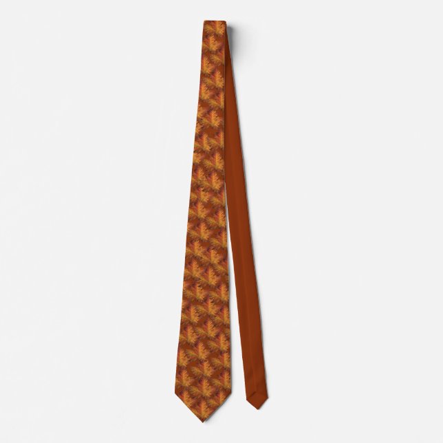Corbata Canadá Souvenir Tie Fun Gold Canada Maple Leaf Tie (Anverso)