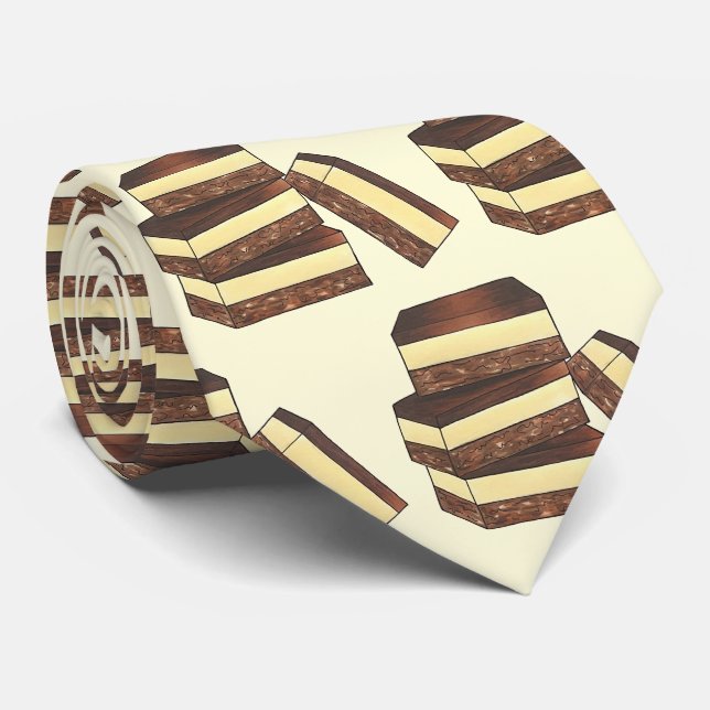Corbata Canadiense Nanaimo Bars Canadá Columbia Británica  (Enrollado)
