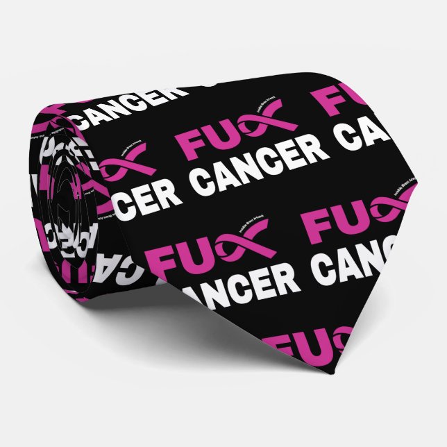 Corbata CÁNCER DE UFU... Cáncer de mama (Enrollado)