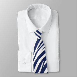Corbata Canción del mar azul marino olas fluidas