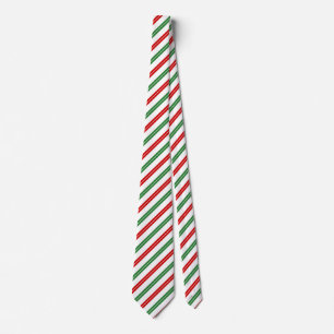 Corbata Candy Cane Navidades Strips Red Green