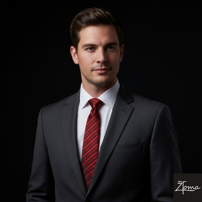 Corbata Candy Cane Stripe Red black Bow Festive Christmas  (Subido por el creador)