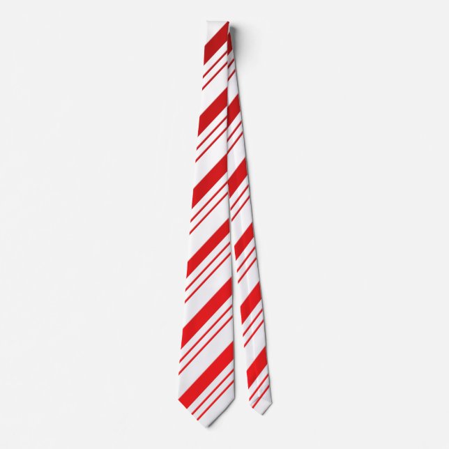 Corbata Candy Cane Stripes Navidades Tie (Anverso)