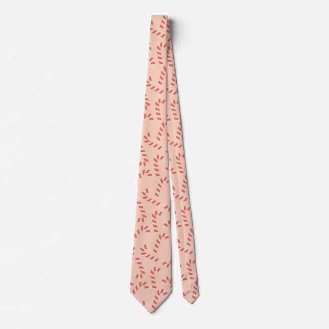 Corbata Candy Canes, Navidades rosados de Peachy (Anverso)