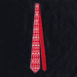 Corbata Cangrejo de Navidades rojos<br><div class="desc">Esta corbata de Navidades con temática de crustáceos de moda incluye un divertido patrón de cangrejo y copos de nieve. Perfecto para fotos de Navidades de playa,  servicios de iglesia para Navidades y feos fiestas de suéter.</div>