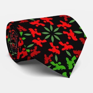 Corbata Caniches de Navidad