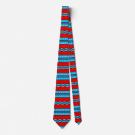 Corbata Cañón del río suroeste rojo y turquesa