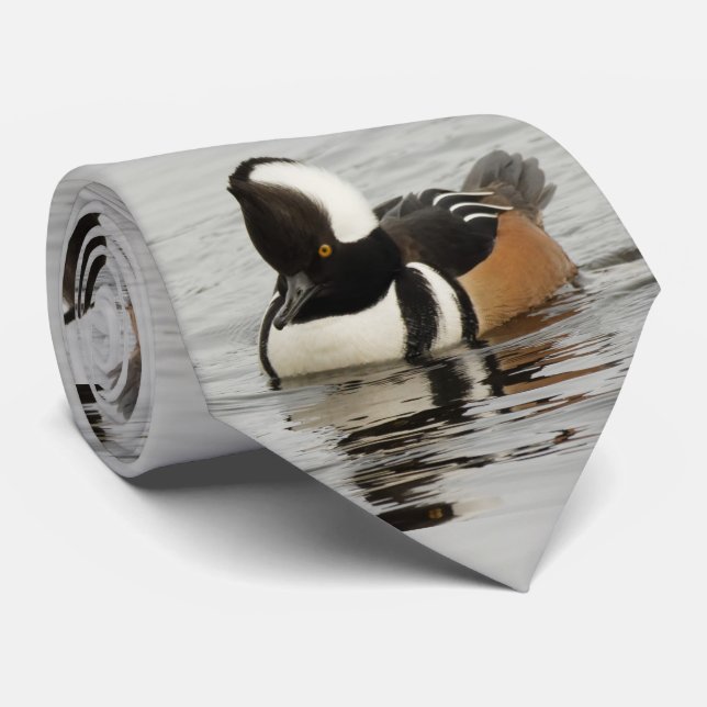 Corbata Cantante en proceso: Merganser encapuchado (Enrollado)