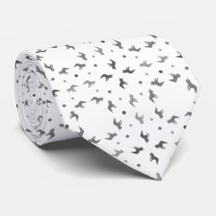 Corbata Canto blanco y negro de Bulldog francés