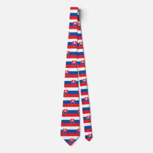 Corbata Canto con bandera de Eslovaquia