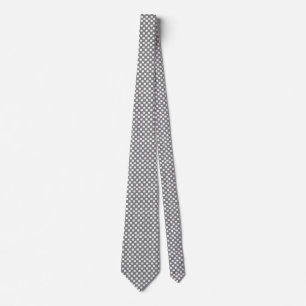 Corbata Canto con control gris y blanco