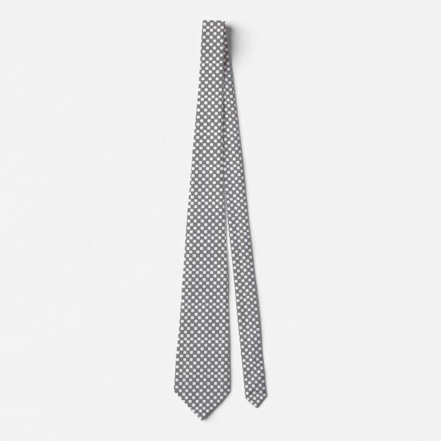 Corbata Canto con control gris y blanco (Anverso)