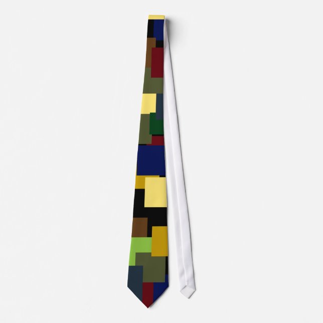 Corbata Canto cuadrado de color (Anverso)