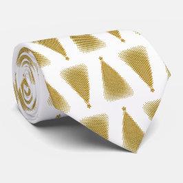 Corbata Canto de aspecto clásico de árboles de Navidad - H