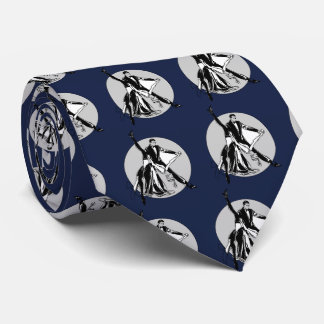 Corbata Canto de baile azul de la Marina