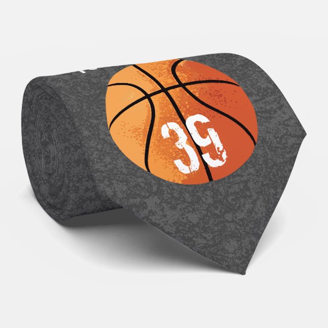 Corbata Canto de baloncesto (personalizado) (Enrollado)