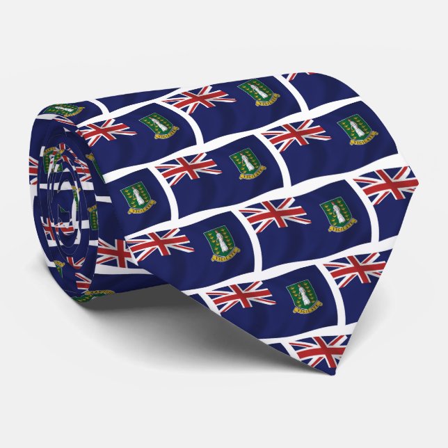 Corbata Canto de bandera de las Islas Vírgenes Británicas (Enrollado)