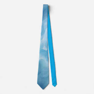 Corbata Canto de cuello azul de mármol