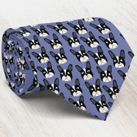 Canto de cuello azul del Bulldog francés de carame