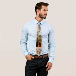 Corbata Canto de cuello con temática africana