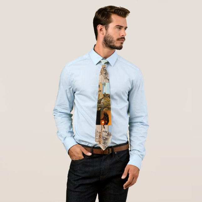 Corbata Canto de cuello con temática africana (In situ)