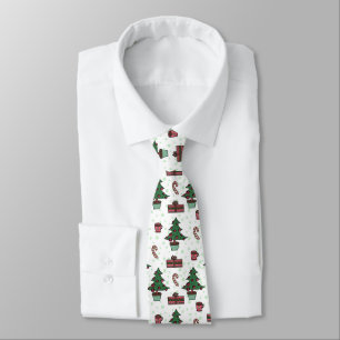 Corbata Canto de cuello de árbol de navidad