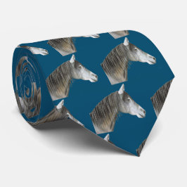 Corbata Canto de cuello de caballo gris