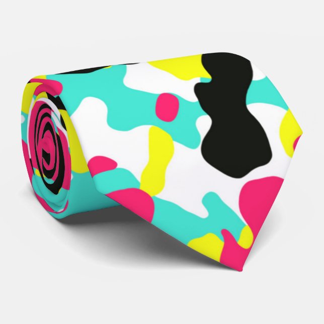 Corbata Canto de cuello de camo brillante (Enrollado)