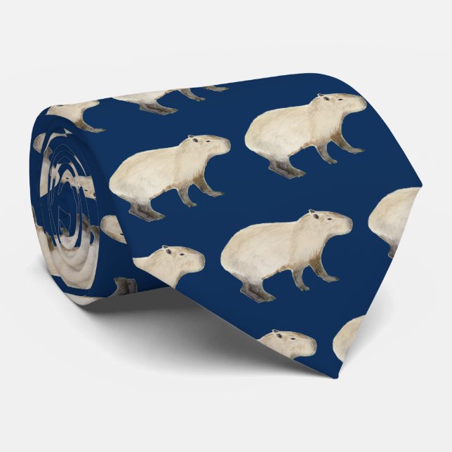 Corbata Canto de cuello de capibara (Enrollado)