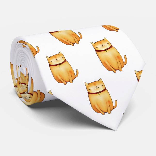 Corbata Canto de cuello de gato (Enrollado)