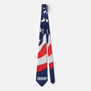 Corbata Canto de cuello de la bandera de Trump 2028