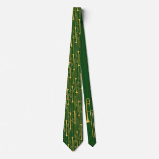 Corbata Canto de cuello de trombona (verde)